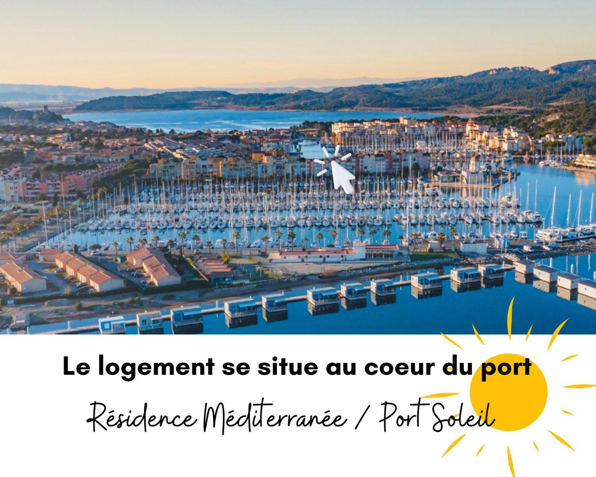 L'Eden - Vue Magnifique Sur Le Port, Les Chalets & La Mer - Gruissan Bagian luar foto