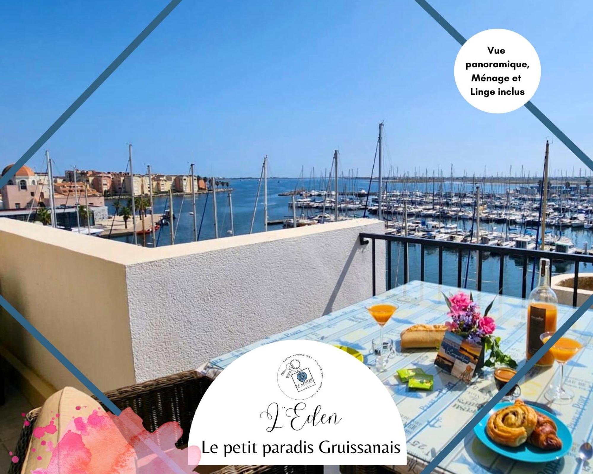 L'Eden - Vue Magnifique Sur Le Port, Les Chalets & La Mer - Gruissan Bagian luar foto